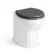 Monaco Graphite Grey Combination Vanity Basin with Marble Top & Hudson Toilet with Wooden Seat 1200mm