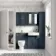Monaco Inky Blue Combination Vanity Basin and Seattle Toilet 1200mm