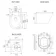 Monaco Inky Blue Combination Vanity Basin and Boston Toilet 1500mm