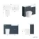 Monaco Inky Blue Combination Vanity Basin with Marble Top & Boston Toilet 1200mm