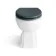 Monaco Inky Blue Combination Vanity Traditional Basin and Hudson Toilet with Wooden Seat 1200mm