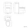 Ohio Gloss White 2-In-1 Combined Wash Basin & Seattle Toilet 500mm