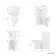Ohio Gloss White 2-In-1 Combined Wash Basin & Denver Toilet 500mm