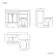 Bermuda Chalk White Combination Vanity Basin and Hudson Toilet with Wooden Seat 1100mm