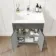 Bermuda Graphite Grey Combination Vanity Basin and Hudson Toilet with Wooden Seat 1100mm
