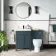Bermuda Traditional Inky Blue Slimline Back To Wall Unit and Seattle Toilet