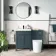 Bermuda Traditional Inky Blue Slimline Back To Wall Unit and Boston Toilet