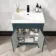 Bermuda Inky Blue Combination Vanity Basin and Seattle Toilet 1100mm