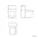 Midnight Green Slimline Back To Wall Unit and Atlanta Toilet - Black Accents