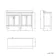 Bermuda Dove Grey Vanity with Marble Top & Curved Counter Top Basin 1200mm - Brushed Brass Accents