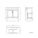 Bermuda Graphite Grey Basin Vanity 800mm - Brushed Brass Accents