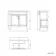 Bermuda Inky Blue Combination Vanity Basin and Hudson Toilet with Wooden Seat 1300mm