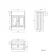 Monaco Chalk White Traditional Basin Vanity 600mm - Brushed Brass Accents