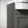 Monaco Graphite Grey Traditional Basin Vanity and Back To Wall Unit 1500mm (Excludes Pan & Cistern) - Brushed Brass Accents