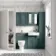 Traditional Midnight Green Back To Wall Unit and Seattle Toilet