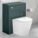 Traditional Midnight Green Back To Wall Unit and Boston Toilet