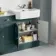 Monaco Midnight Green Combination Vanity Traditional Basin with Marble Top and Boston Toilet 1500mm
