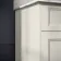 Lucia Chalk White Vanity with Marble Top & Undermount Basin 830mm - Brushed Brass Accents