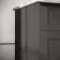 Lucia Graphite Grey Vanity with Marble Top & Oval Counter Top Basin 840mm - Brushed Brass Accents