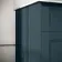 Lucia Inky Blue Vanity with Marble Top & Undermount Basin 630mm - Brushed Brass Accents