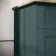 Lucia Midnight Green Cabinet with Oak Effect Top 840mm - Excludes Counter Top Basin