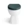 Monaco Midnight Green Combination Vanity Basin with Marble Top & Hudson Toilet with Wooden Seat 1200mm