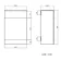Quartz Stone Grey Basin Vanity and Back To Wall Toilet Unit 950mm - Black Accents