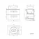 Elba Gloss White Wall Hung Drawer Vanity with Marble Top & Oval Counter Top Basin 600mm - Black Accents