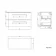 Elba Gloss White Wall Hung Drawer 800mm Excludes Counter Top Basin - Black Accents