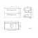 Elba Gloss White Wall Hung Drawer 800mm Excludes Counter Top Basin - Brushed Brass Accents