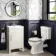 Bermuda Chalk White Basin Vanity 500mm - Brass Knurled Handles