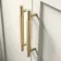 Bermuda Chalk White Basin Vanity 800mm - Brass Knurled Handles