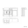 Monaco Dove Grey Combination Vanity Basin 1500mm (Excludes Pan & Cistern) - Brass Knurled Handles