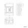 Monaco Dove Grey Traditional Basin Vanity 600mm - Brass Knurled Handles