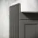 Monaco Graphite Grey Basin Vanity 600mm - Brass Knurled Handles