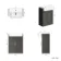 Monaco Graphite Grey Basin Vanity 600mm - Brass Knurled Handles