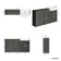 Monaco Graphite Grey Traditional Basin Vanity and Back To Wall Unit 1500mm (Excludes Pan & Cistern) - Brass Knurled Handles