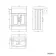 Monaco Inky Blue Traditional Basin Vanity 600mm - Brass Knurled Handles