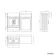 Monaco Inky Blue Traditional Basin Vanity and Back To Wall Unit 1200mm (Excludes Pan & Cistern) - Brass Knurled Handles