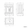 Lucia Chalk White Basin Vanity 630mm - Brass Knurled Handles
