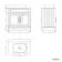 Lucia Chalk White Vanity with Marble Top & Curved Counter Top Basin 840mm - Brass Knurled Handles
