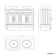 Lucia Chalk White Double Vanity with Oak Effect Top & Oval Counter Top Basin 1200mm - Brass Knurled Handles
