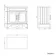 Lucia Graphite Grey Vanity with Marble Top & Round Counter Top Basin 840mm - Brass Knurled Handles