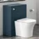 Harper Navy Blue Back To Wall Unit and Tucson Toilet
