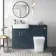 Harper Navy Blue Back To Wall Unit and Houston Toilet