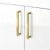 Harper Gloss White Basin Vanity with Marble Top & Back To Wall Unit 1200mm (Excludes Toilet) - Brushed Brass Accents