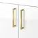 Harper Gloss White Combination Vanity Basin with Marble Top 1500mm (Excludes Toilet) - Brushed Brass Accents