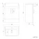 Harper Stone Grey Vanity with Semi Recessed Basin 600mm -Brushed Brass Accents