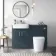 Harper Navy Blue Combination Vanity Basin and Boston Toilet 1200mm