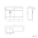 Harper Navy Blue Basin Vanity and Back To Wall Toilet Unit 1200mm (Excludes Toilet) - Left Handed